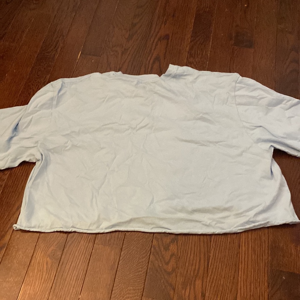Oversized cropped ‘Yale’ tee shirt - Picture 2 of 3